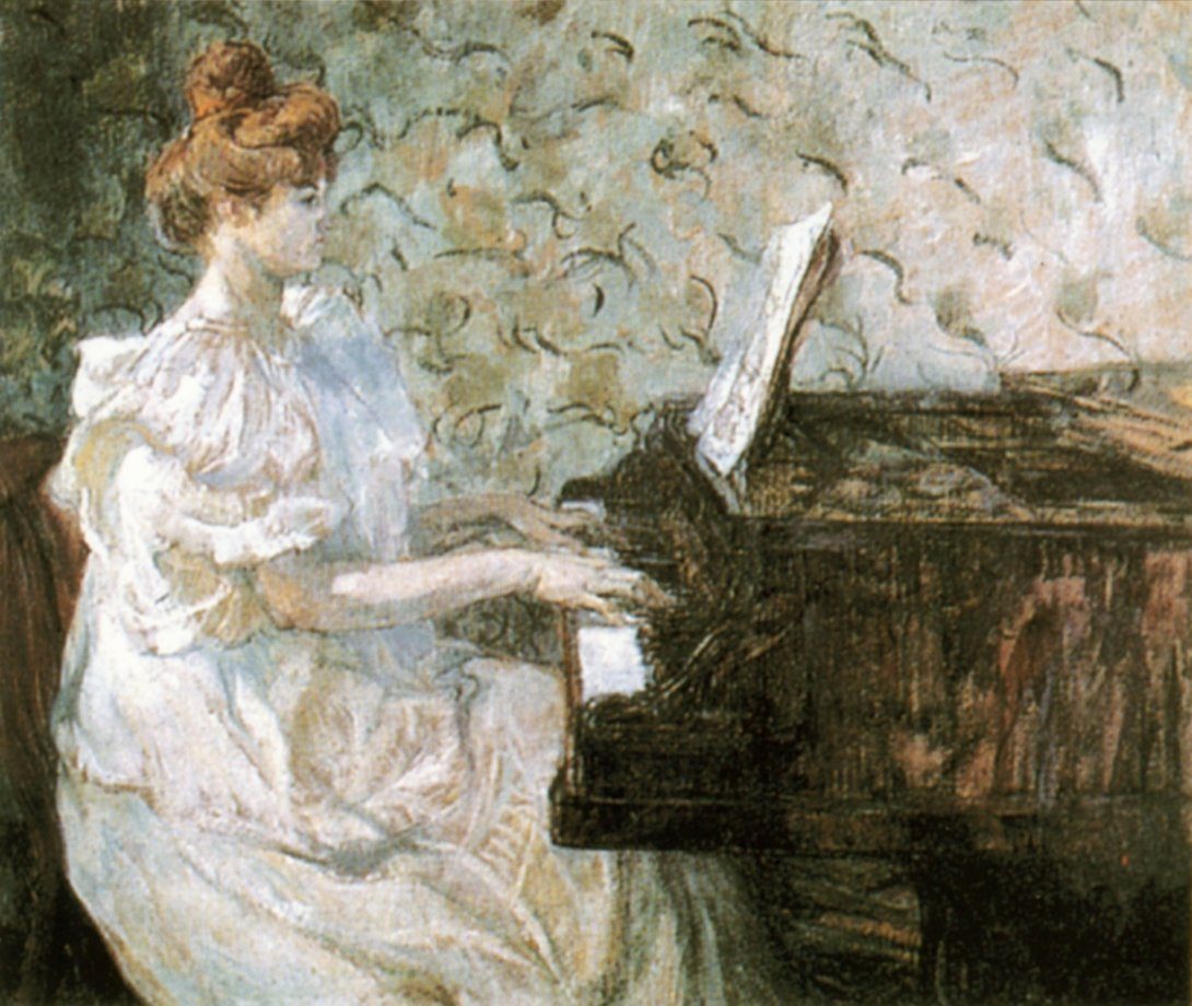 «Мися за фортепиано». Портрет Тулуз-Лотрека