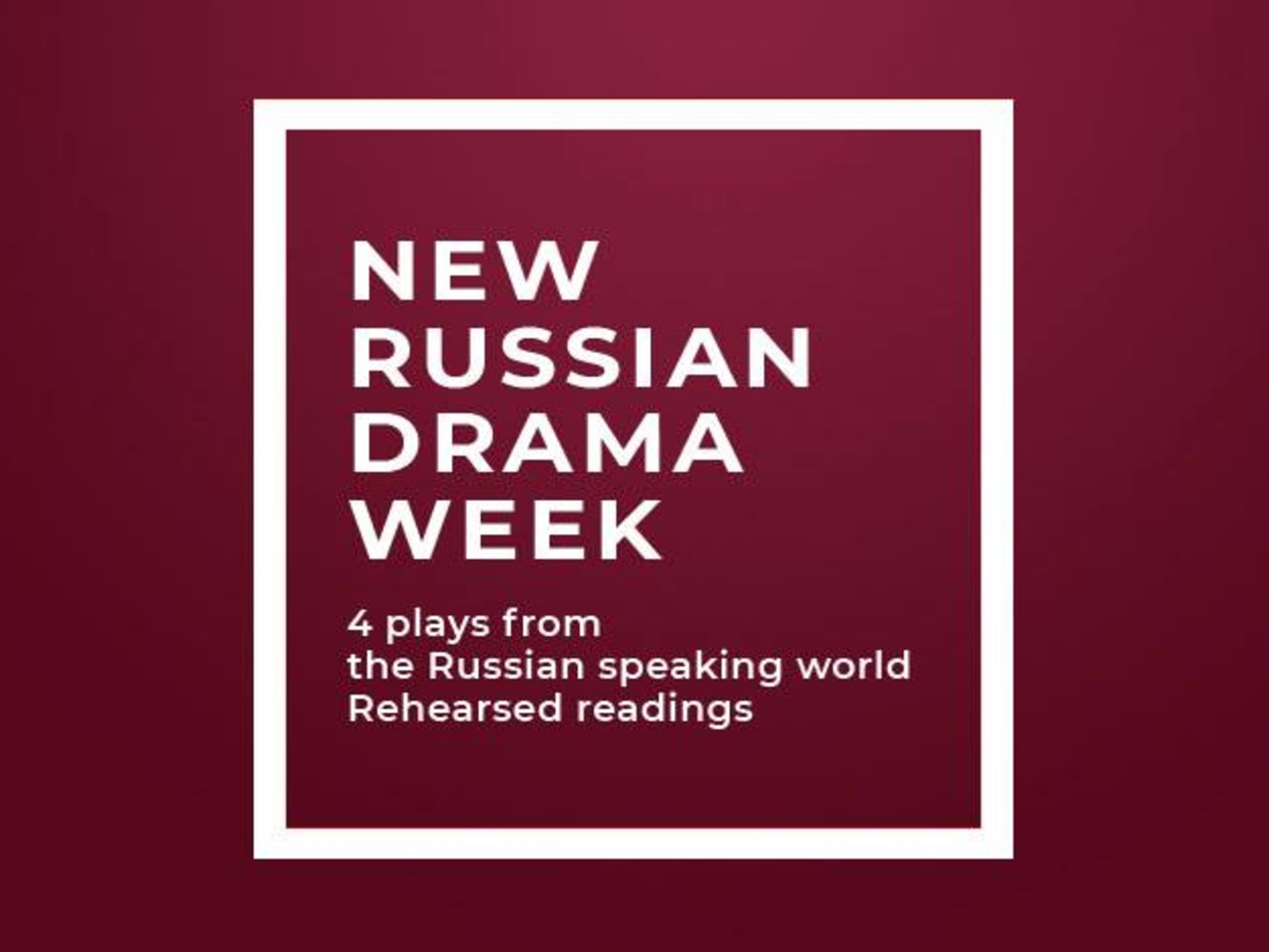 New Russian Drama Week проходит в Лондоне