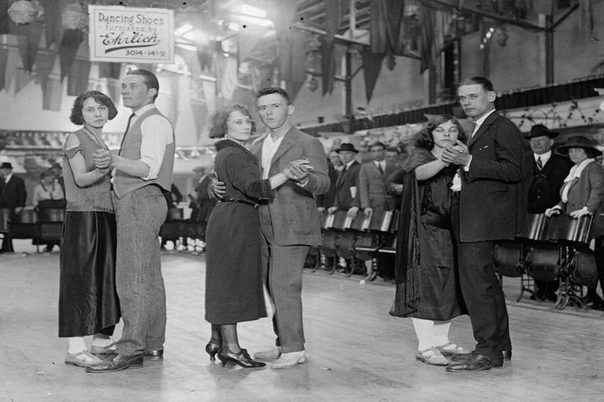 танцевальный конкурс в США в 1920-е годы