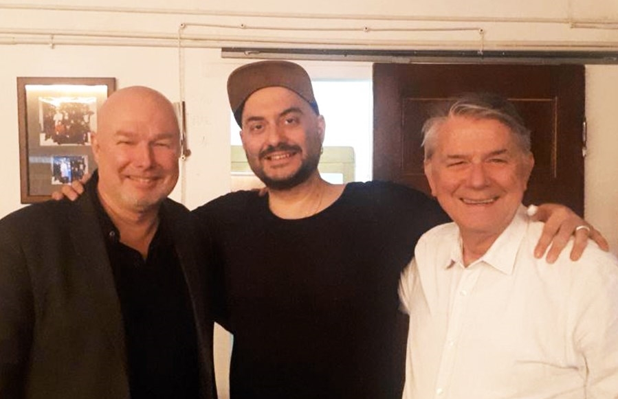 Михаэль де Фифи, Кирилл Серебренников и Ульрих Куон в Москве - апрель 2019 года. Фото с сайта Deutsches Theater Berlin