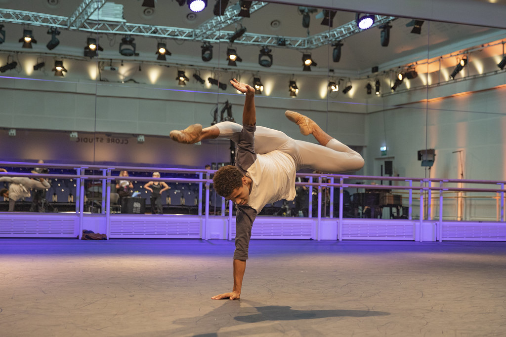 Joseph Sissens in rehearsal for jojo, World Ballet Day 2018 © 2018 ROH. Photograph by Andrej Uspenski