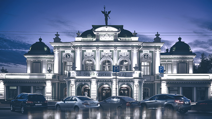 На фото - здание Омского театра драмы © соцсети Омского академического театра драмы