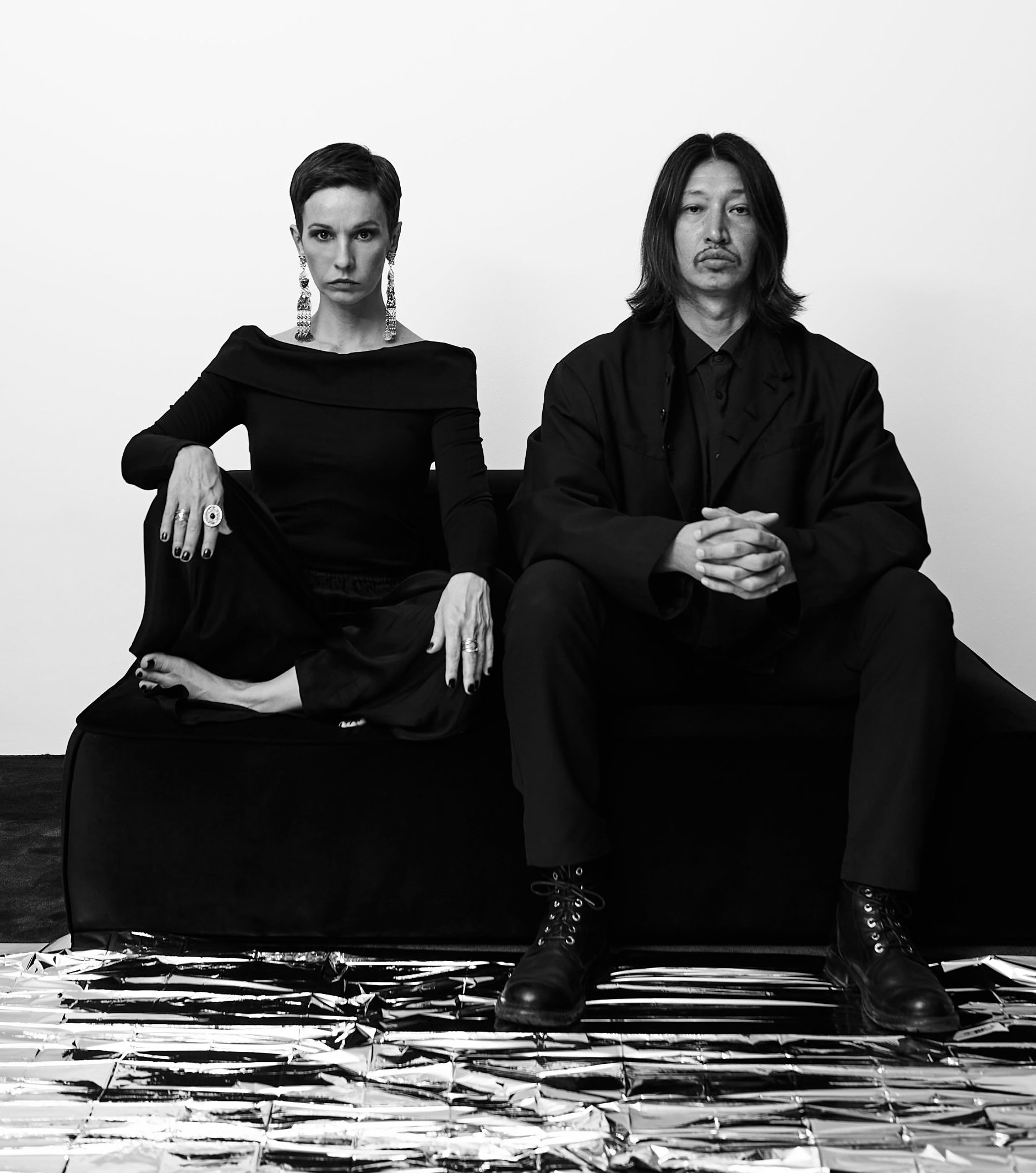 На фото – Александра Морозова и Рустем Бегенов / ©Nurtas Sissekenov. Фото предоставлено пресс-службой фестиваля