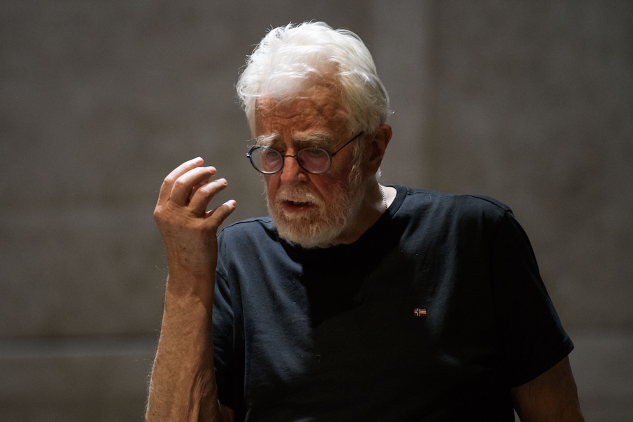 На фото – Кристиан Люпа во время репетиций © Laura Vansevičienė / фото предоставлено пресс-службой фестиаля