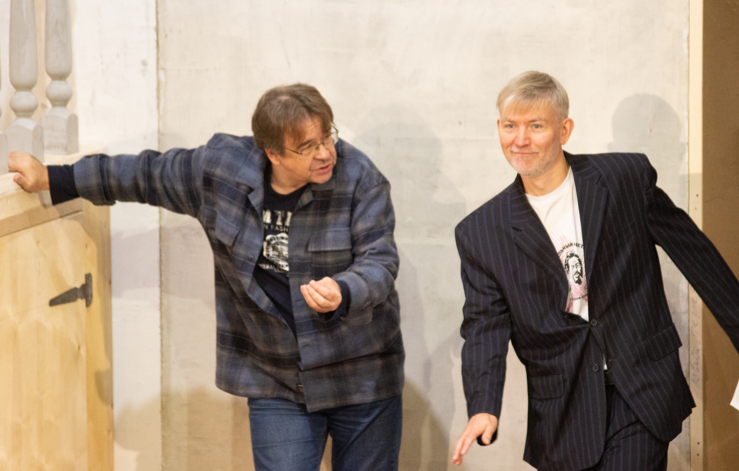 На фото — момент репетиции спектакля «Рождество в Неаполе» © соцсети театра «Парафраз»