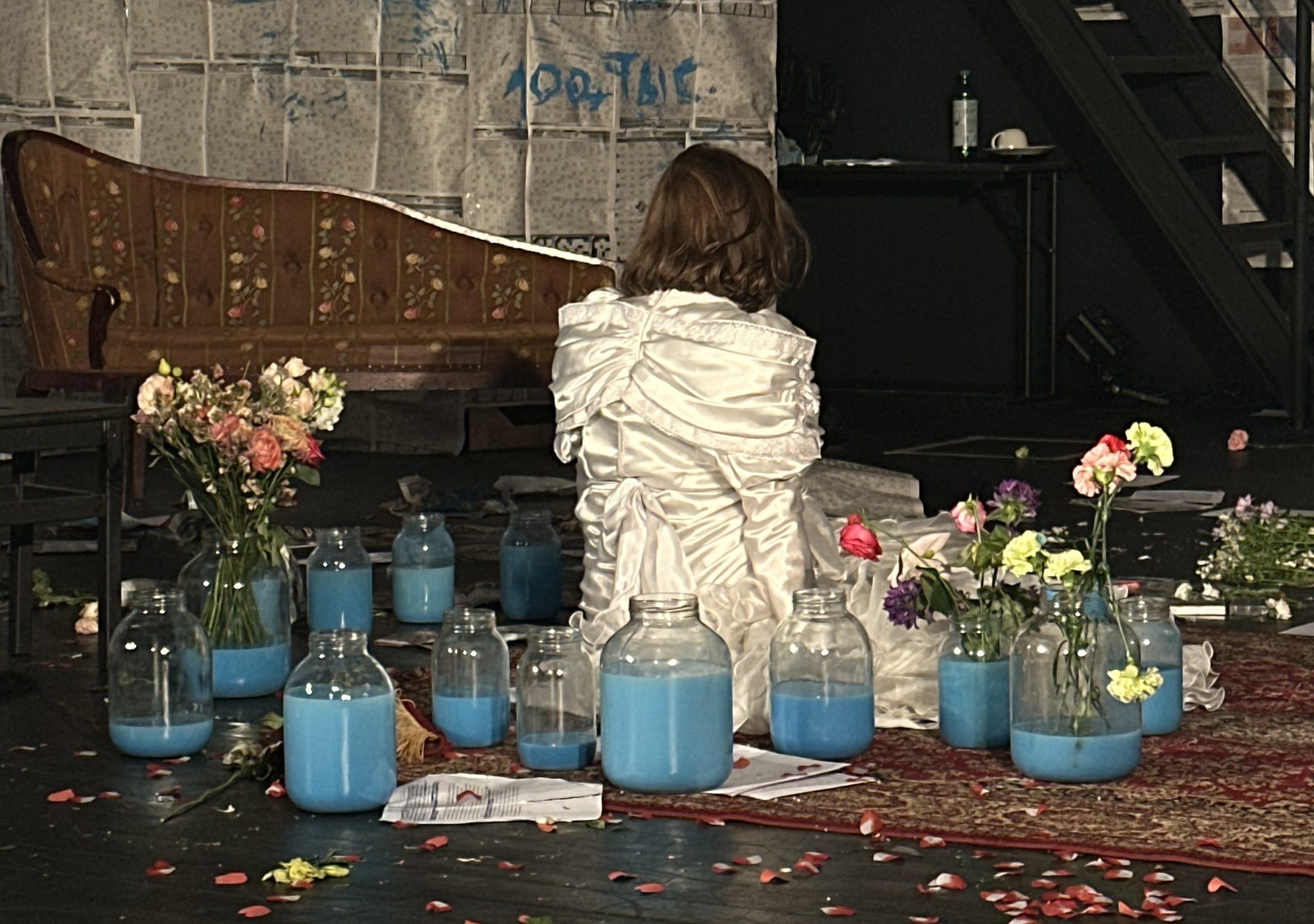 На фото – момент репетиции спектакля «Идиоты» © Дарья Зиновьева