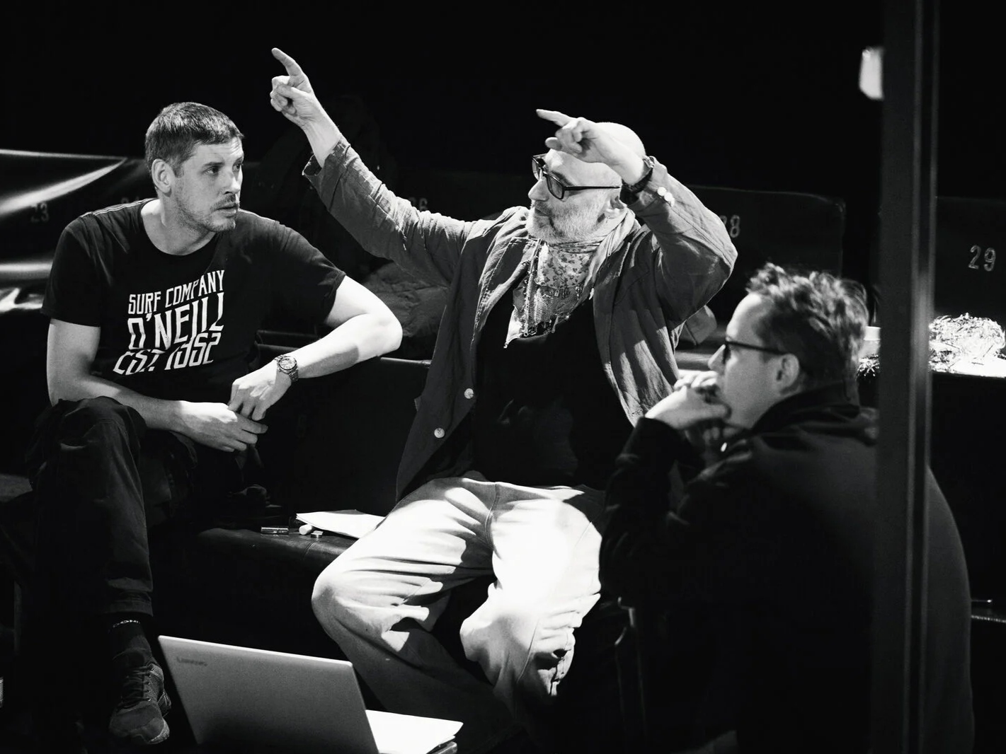 На фото &mdash; момент репетиции спектакля &laquo;Сад&raquo; &copy; Александр Коптяев 