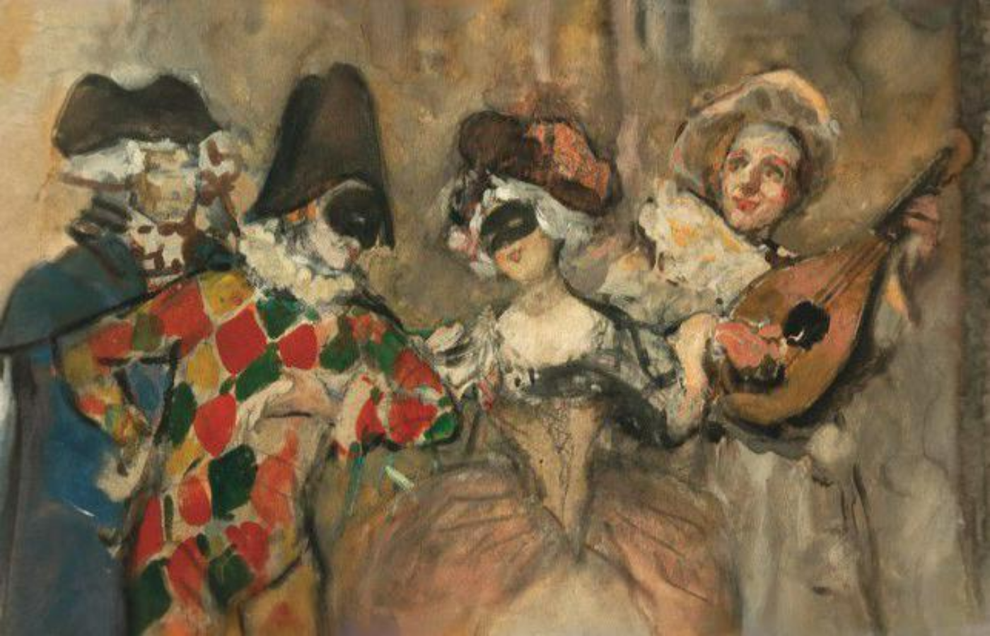 Фрагмент афиши выставки &laquo;Под маской&raquo; &copy; сайт Музея русского импрессионизма
