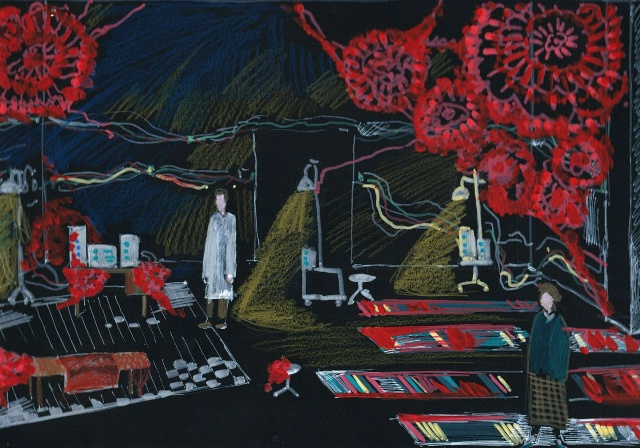 Эскиз декораций к спектаклю &laquo;Ваша жестянка сломалась&raquo;  &copy; соцсети Никитинского театра